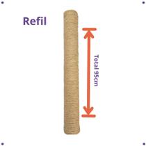 Arranhador Parede (107 cm) Gatos Vertical Sisal Poste Brinquedo Pet Para Casa Felino - Refil Arranhador Parede (107 cm) Gatos Vertical Sisal Poste Brinquedo Pet Para Casa Felino - Refil