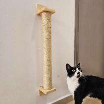 Arranhador Parede Gatos Vertical Sisal Poste Brinquedo Pet Para Casa Felino