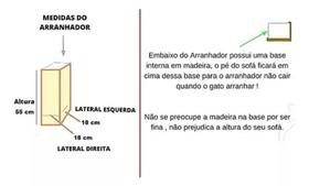 Arranhador Pra Gato Canto Cama Box Kit 2 Peças