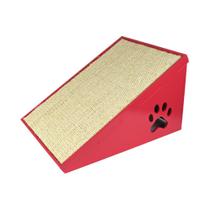 Arranhador Rampa Para Gatos Brinquedo Feito De Madeira MDF E Sisal Cor De Rosa