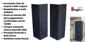 Arranhador Sofá Gatos Base 20 cm kit 2 Peças