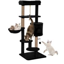 Arranhador Torre De Gato De Luxo Com Casa Camas Cesto