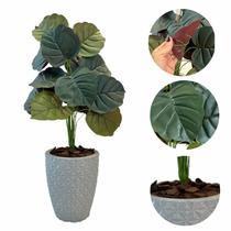 Arranjo Artificial Caladium Alocacia com Vaso Polietileno
