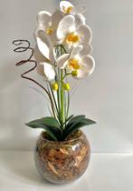 Arranjo Artificial Orquídea Permanente para decoração
