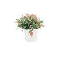 Arranjo Artificial Vaso Branco Folhagem Mix Yangzi 20582 Arranjo Artificial Vaso Branco Folhagem Mix Yangzi 20582