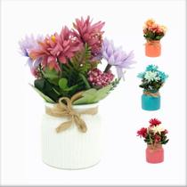 Arranjo Artificial Vaso Ceramica Redondo Crisantemo Mix Sortidos Arranjo Artificial Vaso Ceramica Redondo Crisantemo Mix Sortidos