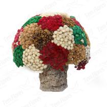 Arranjo Bola Grande Artesanal Desidratado Flores Secas