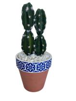 Arranjo Cactus Com Vaso Decoracão 17 x 7 cm Grillo