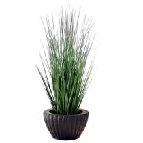 Arranjo Capim Artificial Planta Com Vaso Bacia Completo Arranjo Capim Artificial Planta Com Vaso Bacia Completo