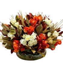 Arranjo Centro De Mesa Terracota Elegante Luxuoso Com Vaso