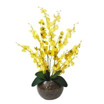 Arranjo Centro Mesa 1 Orquídea Artificial Vaso Arranjo Centro Mesa 1 Orquídea Artificial Vaso