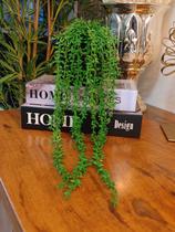 Arranjo com vaso planta folhagem verde pendentes trepadeiras folhas artificiais realistas decoração de prateleiras