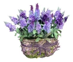 Arranjo Completo Lavanda Toque Real 27x21x13cm /