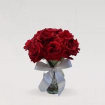 Arranjo de 14 Rosas Vermelhas no Box de vidro Class - flor de liz