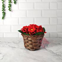 Arranjo de Flor com Vaso Trançado Arranjo de Flor com Vaso Trançado