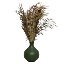 Arranjo De Flor Seca Natural Vaso Cerâmica Pequeno