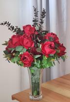 Arranjo de Flores Artificial Mix de Rosas No Vaso 8703