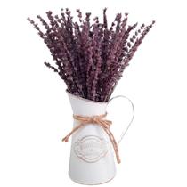 Arranjo de Flores Desidratadas com Vaso Vintage Branco Tipo de Flor:Lavanda Arranjo de Flores Desidratadas com Vaso Vintage Branco Tipo de Flor:Lavanda