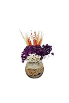 Arranjo de Flores Desidratado em Cachepô de Vidro Arranjo de Flores Desidratado em Cachepô de Vidro