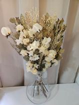 Arranjo de flores secas decoracao- elegancia premium 45 cm