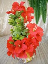 Arranjo de flores vermelhas