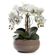 Arranjo De Orquídea 4 Hastes Flor Artificial Centro de Mesa Decorativo