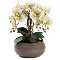 Arranjo De Orquídea 4 Hastes Flor Artificial Centro de Mesa Decorativo