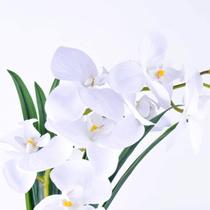 Arranjo de Orquídea Artificial Branca Brisa da Noite