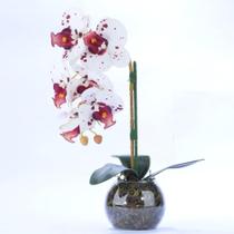 Arranjo de Orquídea Artificial Pequenina Tigre - Vila das Flores