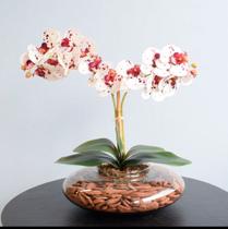 Arranjo de Orquídea Artificial Realista Enfeite de Mesa