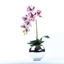 Arranjo de Orquídea Mesclada em Aquário Espelhado Cora - Vila das Flores