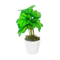Arranjo de Planta Artificial em Vaso de Plástico Arranjo de Planta Artificial em Vaso de Plástico