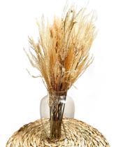 Arranjo Decoração Mesa Sala Escritório Vaso Branco + Buque