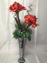 Arranjo decorativo com flores