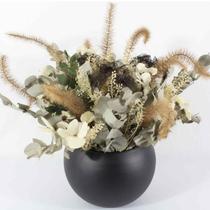 Arranjo do Campo Elegante Flores Secas - Ônix