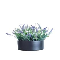 Arranjo E Vaso Cerâmica Centro De Mesa Flores De Lavanda - La Caza Store