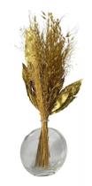 Arranjo Floral Dourado Desidratado Decoração Presente Arranjo Floral Dourado Desidratado Decoração Presente