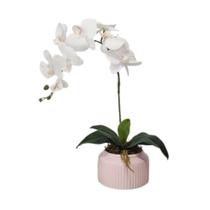 Arranjo flores de orquídeas clássico Vaso cerâmica Eder - La Caza Store