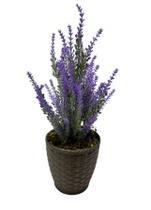 Arranjo Flores Lavanda Artificial Vaso Marro Tabaco Café Arranjo Médio Arranjo Flores Lavanda Artificial Vaso Marro Tabaco Café Arranjo Médio