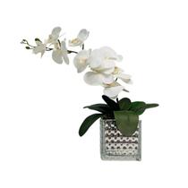 Arranjo Flores Orquídea Toque Real Artificial Com Vaso - 18 - La Caza Store
