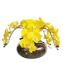 Arranjo Grande Para Mesa de Jantar 4 Flores Orquídea Real