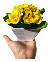 Arranjo Hortênsia c/ Vaso Decorativo Com Flores Artificiais Para Decoração de Sala, Quarto, Banheiro - TUDODCOR