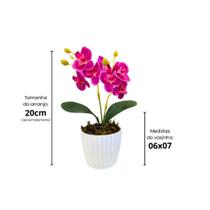 Arranjo Mini Orquídeas Diversas Cores Artificial Flores Decoração Casa Escritório Hall Vaso Moderno Arranjo Mini Orquídeas Diversas Cores Artificial Flores Decoração Casa Escritório Hall Vaso Moderno