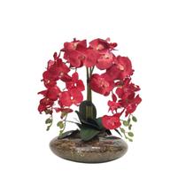 Arranjo montado com 4 orquídeas flor artificial Liz