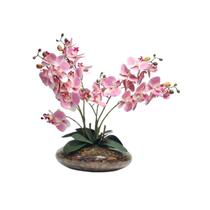 Arranjo montado com 4 orquídeas flor artificial Rosa