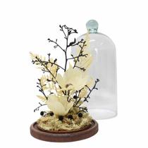 Arranjo Natalino Encantado na Cúpula de Vidro Grande Arranjo Natalino Encantado na Cúpula de Vidro Grande