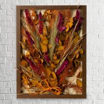 Arranjo no Quadro Flores Secas Eucalipto 30x42 Arranjo no Quadro Flores Secas Eucalipto 30x42