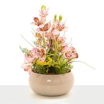 Arranjo Orquídea Artificial Silicone Centro De Mesa Decorativo Arranjo Orquídea Artificial Silicone Centro De Mesa Decorativo