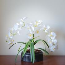 Arranjo Orquídea Branca 2 Hastes - Divina Mãe Decorações