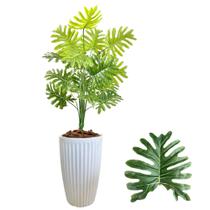 Arranjo Planta Bananinha Artificial Completo Vaso Cone